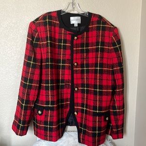 Amanda Smith Red & Black jacket sz 24W